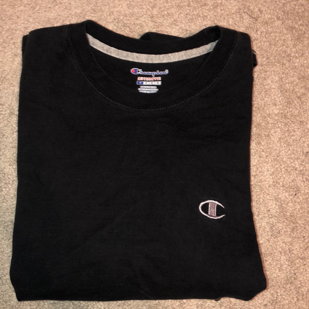 Black champion shirt